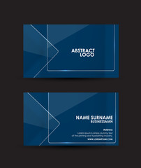 Abstract Transparent clear glass framework business card