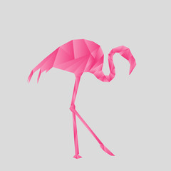 Flamingo Origami Style