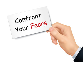 confront your fears card in hand