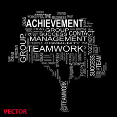 Fototapeta na wymiar Vector conceptual business word cloud