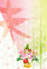 未　年賀状　背景