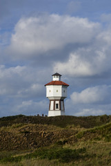 Fototapeta na wymiar Wasserturm auf der Nordseeinsel Langeoog