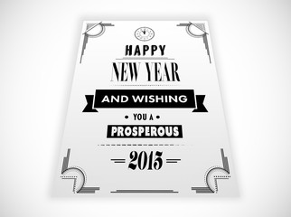 Composite image of happy new year message