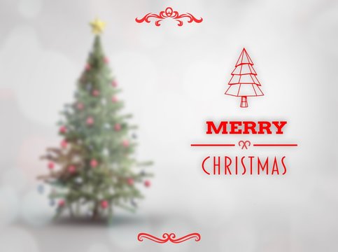 Composite image of merry christmas banner