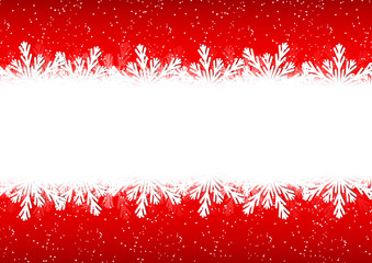 Christmas snowflake border