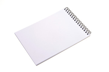 Empty blank note book