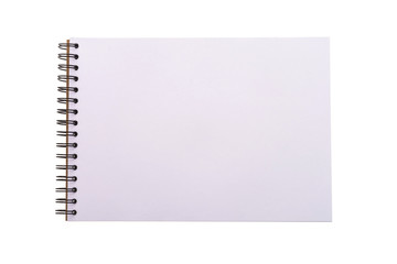 Empty blank note book