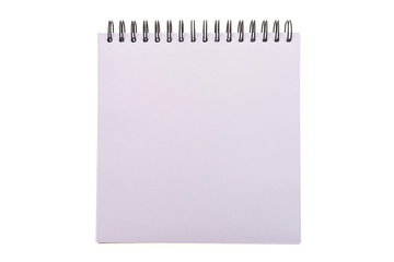 Empty blank note book