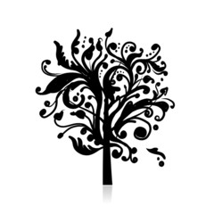 Fototapeta na wymiar Art tree beautiful for your design