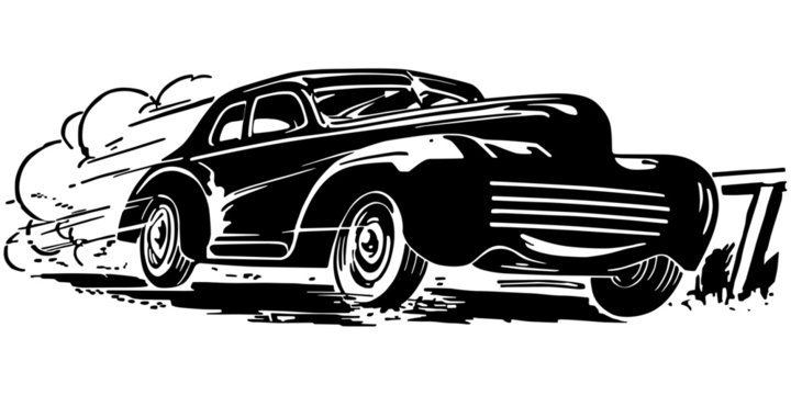 speeding car clipart