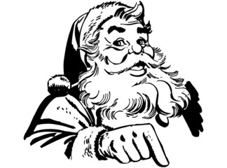 Santa Claus Pointing - 74232875