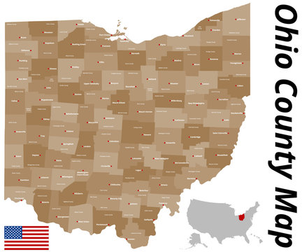 Ohio County Karte