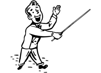 Man With Pointer Stick