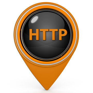 http pointer icon on white background