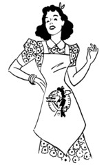 Lady With Apron