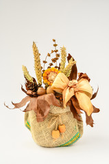 Dry plants arrangement