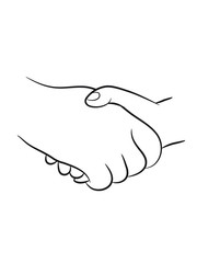 Hand geben schütteln