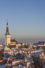 Fototapeta na wymiar Winter In Tallinn City