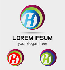 Letter K logo icon design template elements. Vector sign