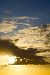 Fototapeta na wymiar asia in the kho tao bay isle sunset sun and cloud