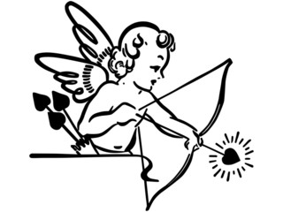 Cupid Shooting Arrow