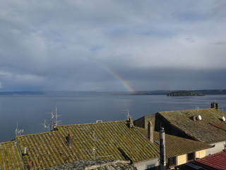 Arcobaleno sul lago di Bolsena