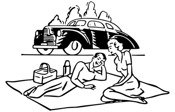 Couple Having Picnic