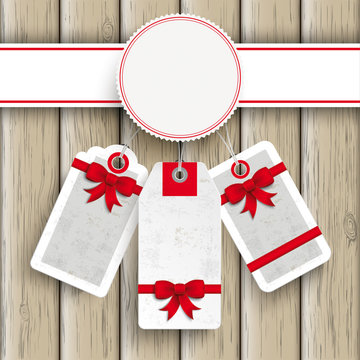 White Emblem Price Stickers Ash Wood