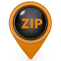 ZIP pointer icon on white background