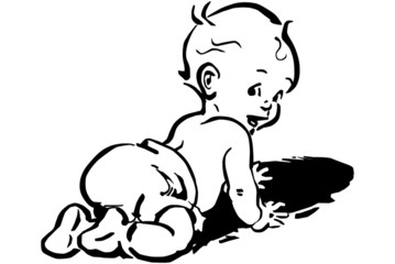 Baby In Diapers