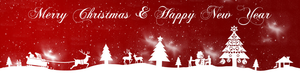 cb19 ChristmasBanner - stars - english with text - 4to1 - e2669