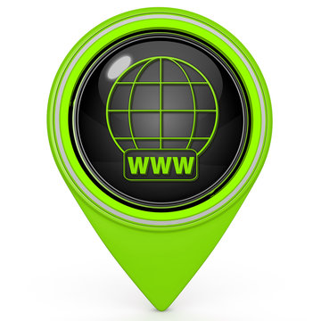 www pointer icon on white background