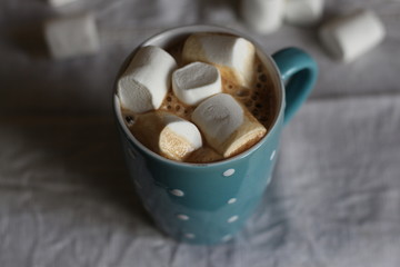 Маршмеллоу, кофе, зефир