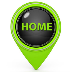 home pointer icon on white background
