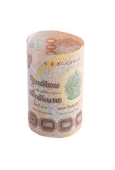 Rolls of banknote of Thai currency