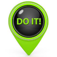 Do it pointer icon on white background