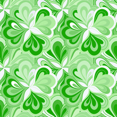 Vector doodle hand drawn seamless floral pattern