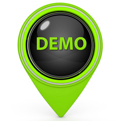 Demo pointer icon on white background