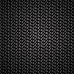 Black geometric texture. Vector seamless background