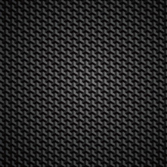 Black geometric texture. Vector seamless background