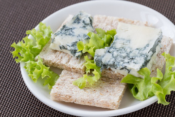 Roquefort on a slices of toast