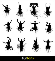 Silhouettes for advertising banner - 74249894