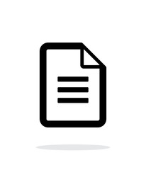 Fototapeta premium Text file iicon on white background.