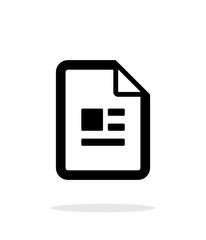 Publication file icon on white background.