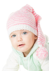 cheerful baby six months old