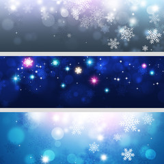 Snow Xmas Banners