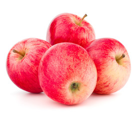 Red apple isolated on white background cutout