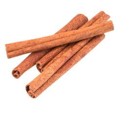 cinnamon stick spice isolated on white background closeup
