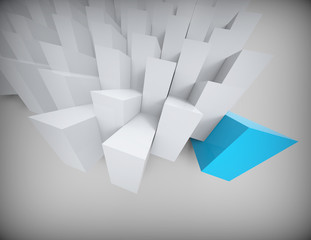 3D cubes background - design template