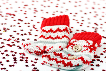 Calze di Natale e stelle